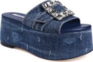 ZIGI Alena Platform Wedge Slide Sandal