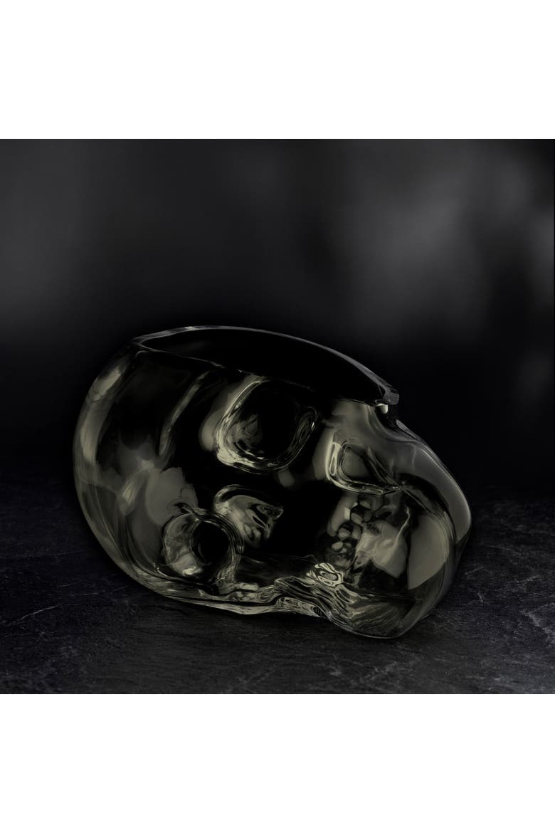 Memento Mori Skull Bowl, Small, Alternate, color, Smoke