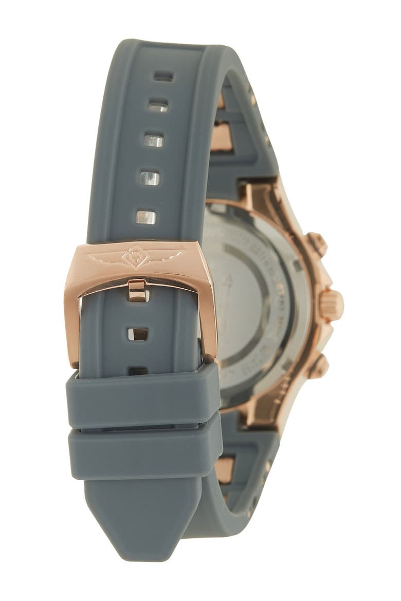 Women's Blu Lady Silicone Strap Quartz Watch, 39mm, Alternate, color, ROSE GOLD