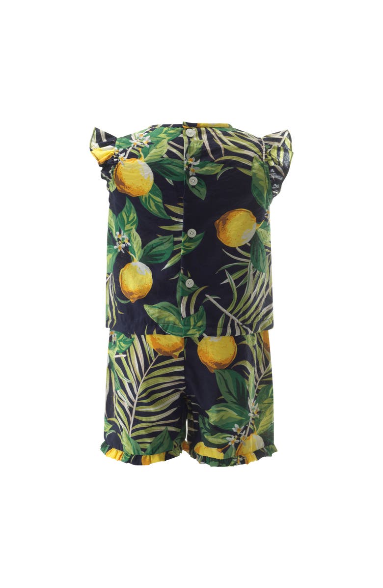 Rachel Riley Lemon Ruffle Set, Alternate, color, Navy