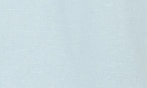 Vince Classic Fit Short Sleeve Linen Blend Button-up Shirt In Pale Blue