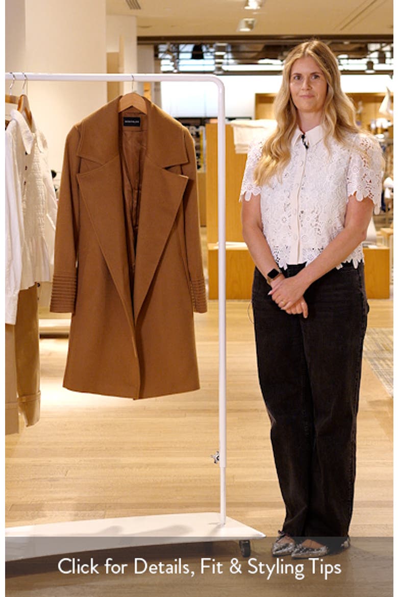 Alpaca & Wool Wrap Coat video