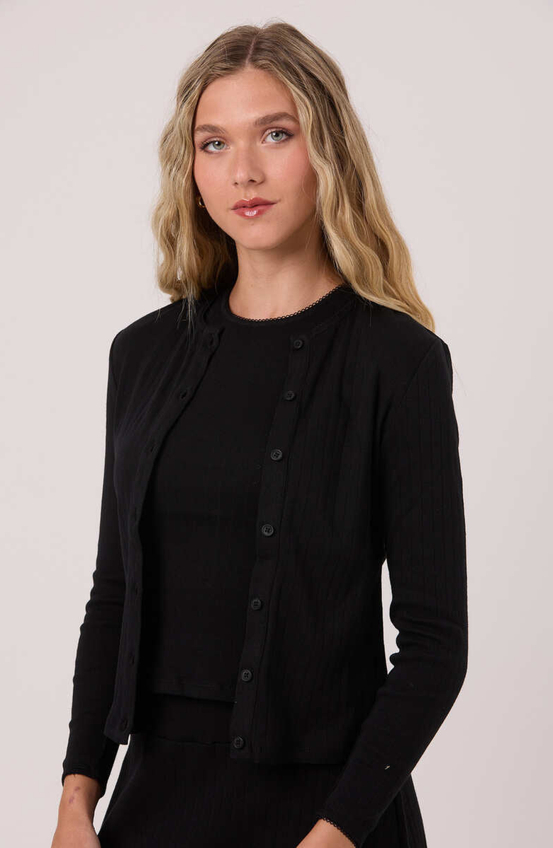 By Tess Collection Lexi Twinset, Main, color, Black