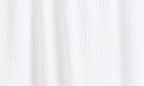 Nordstrom Tiered Crinkle Cover-up Dress In White