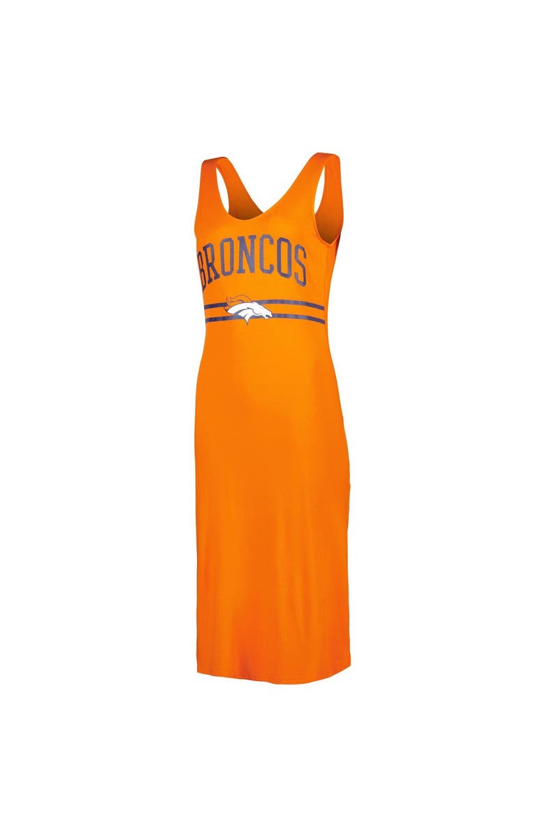 G-III 4HER BY CARL BANKS Women's G-III 4Her by Carl Banks Orange Denver Broncos Training V-Neck Maxi Dress, Alternate, color, 