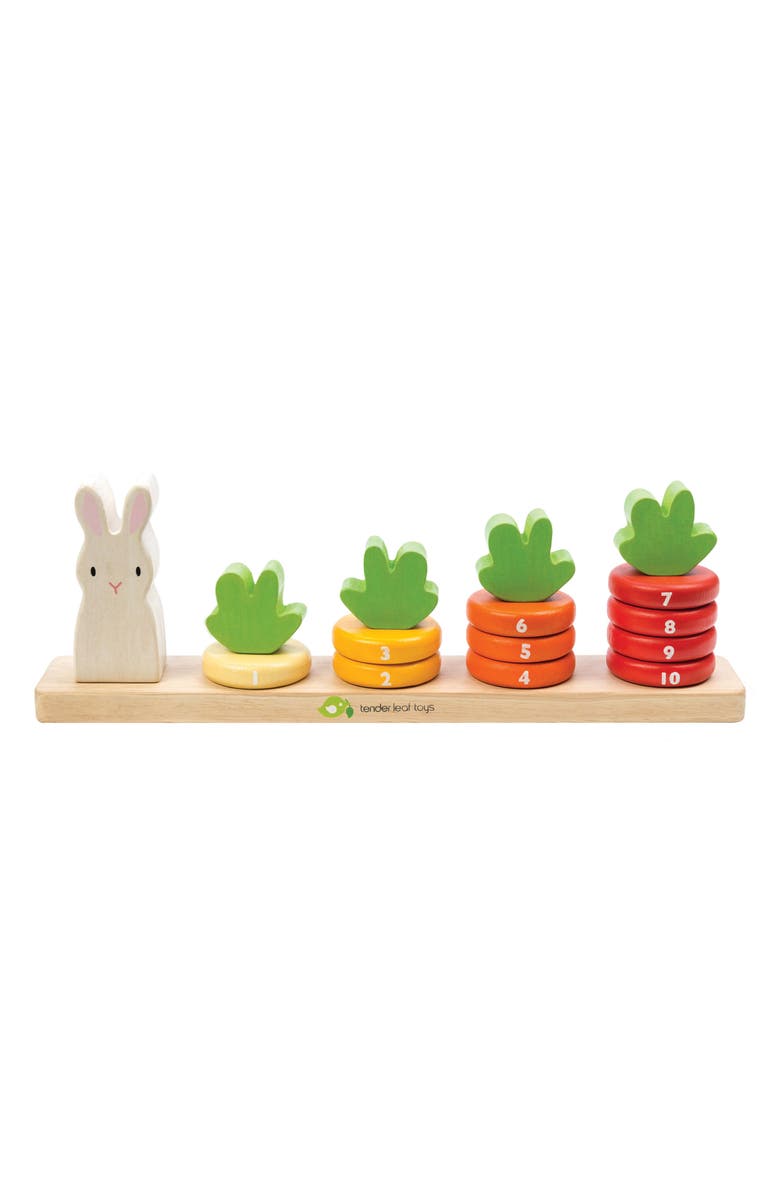 Tender Leaf Toys Counting Carrots Toy, Main, color, Orange