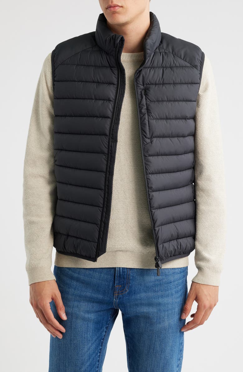 Save The Duck Rhus Water Resistant Puffer Vest, Main, color, Black