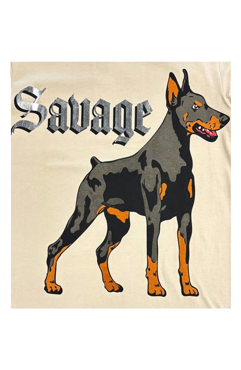 Fly By Night Kids' Archer Doberman Graphic T-Shirt, Alternate, color, Ancient Scroll/ Doberman