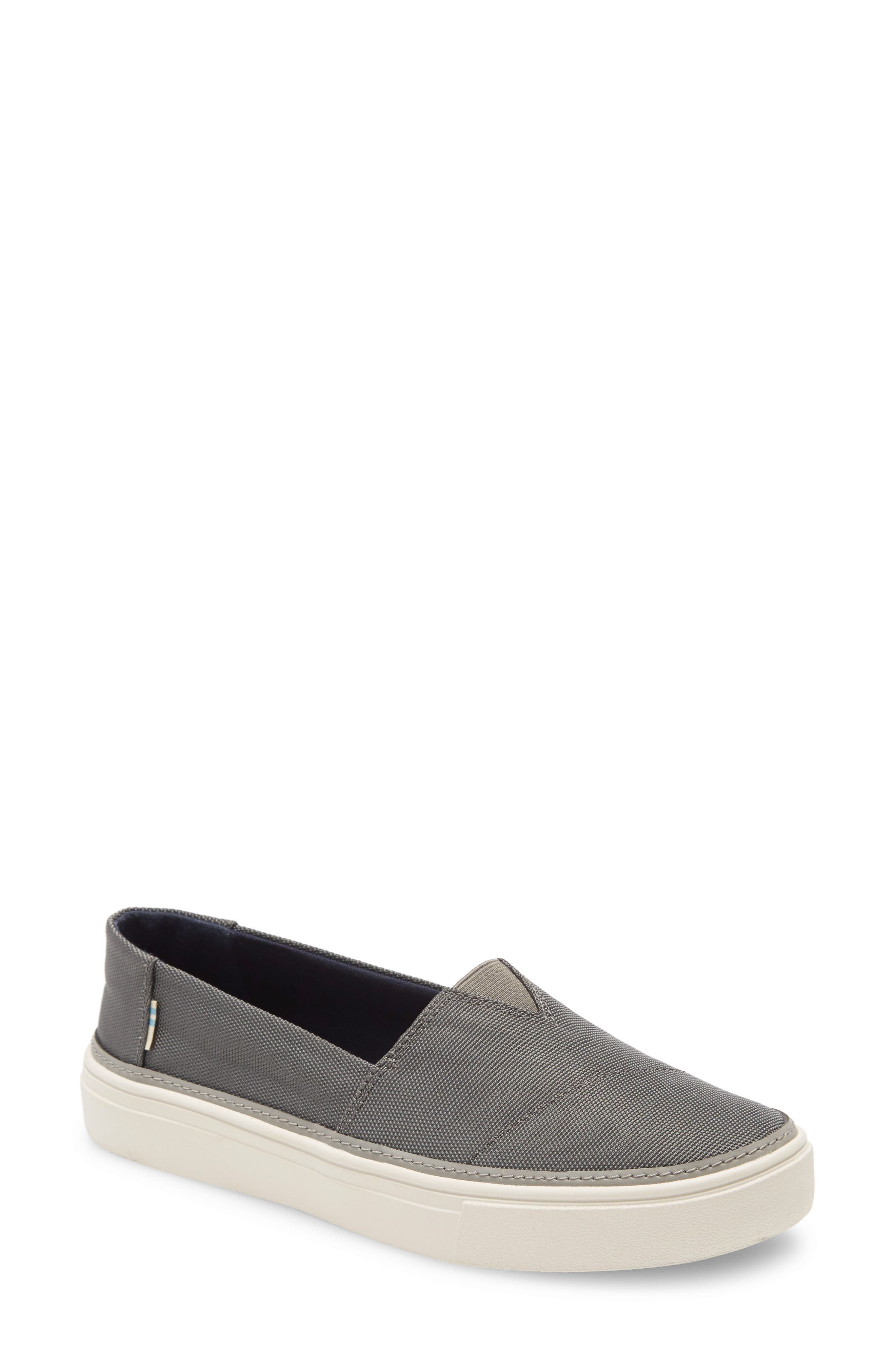 Parker Platform Slip-On Sneaker, Main, color, GREY FABRIC