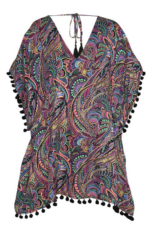 Sunshine 79 Disco Print Cover-up Caftan In Multi