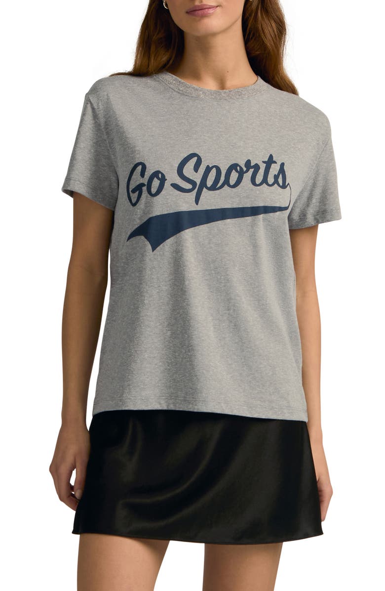 Favorite Daughter Go Sports Graphic T-Shirt, Main, color, Heather Grey W/ Na
