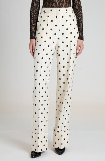 Valentino Garavani Polka Dot Silk Cady Pants | Nordstrom