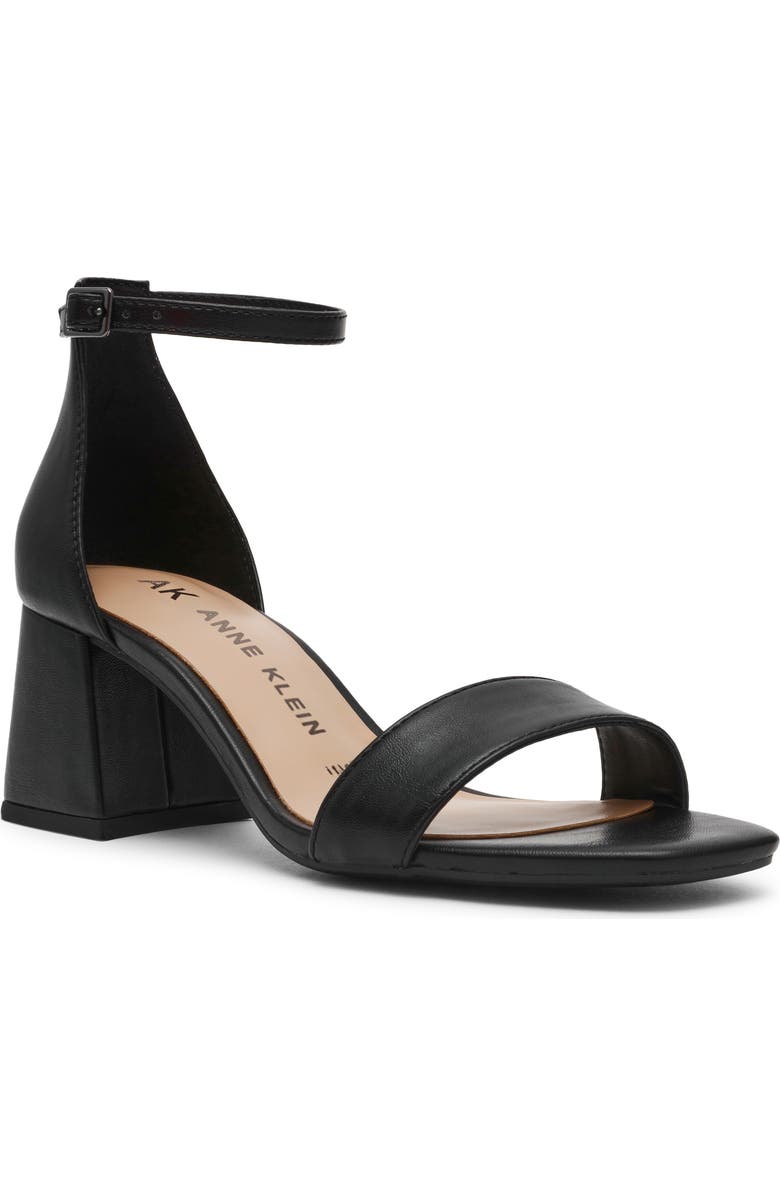 Anne Klein Mika Sandal, Main, color, Black Pu
