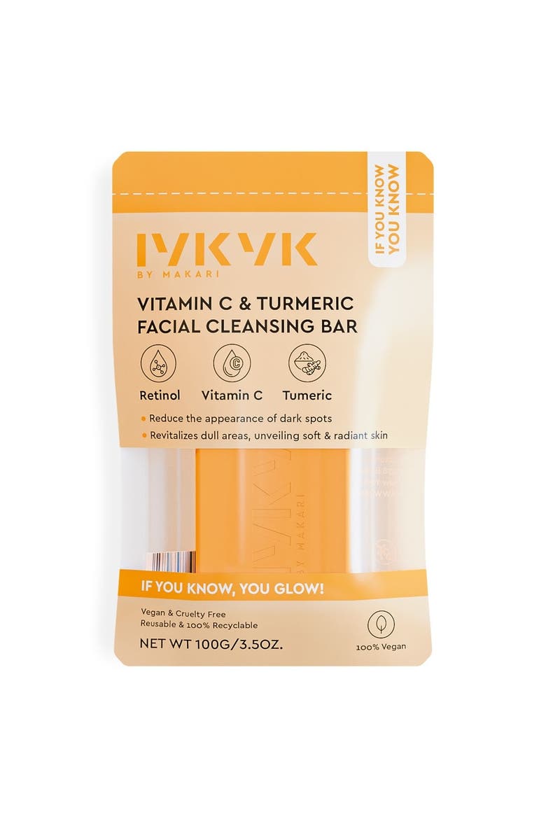 Vitamin C & Turmeric Facial Cleaning Bar, Main, color, None