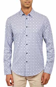 Stockton Square Geo Long Sleeve Shirt