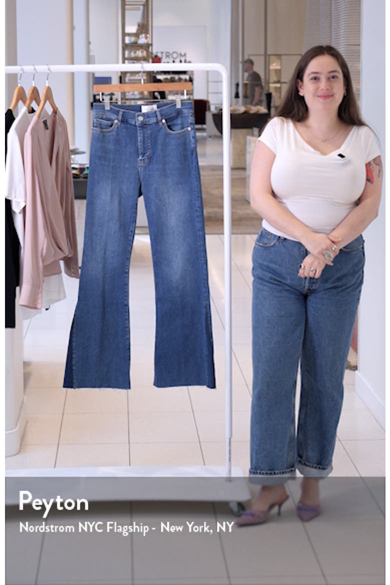 Le Easy Flare Raw Hem Jeans video