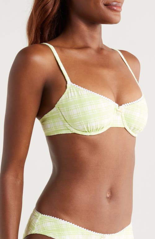 Solid & Striped The Daphne Matcha Underwire Bikini Top In Matcha