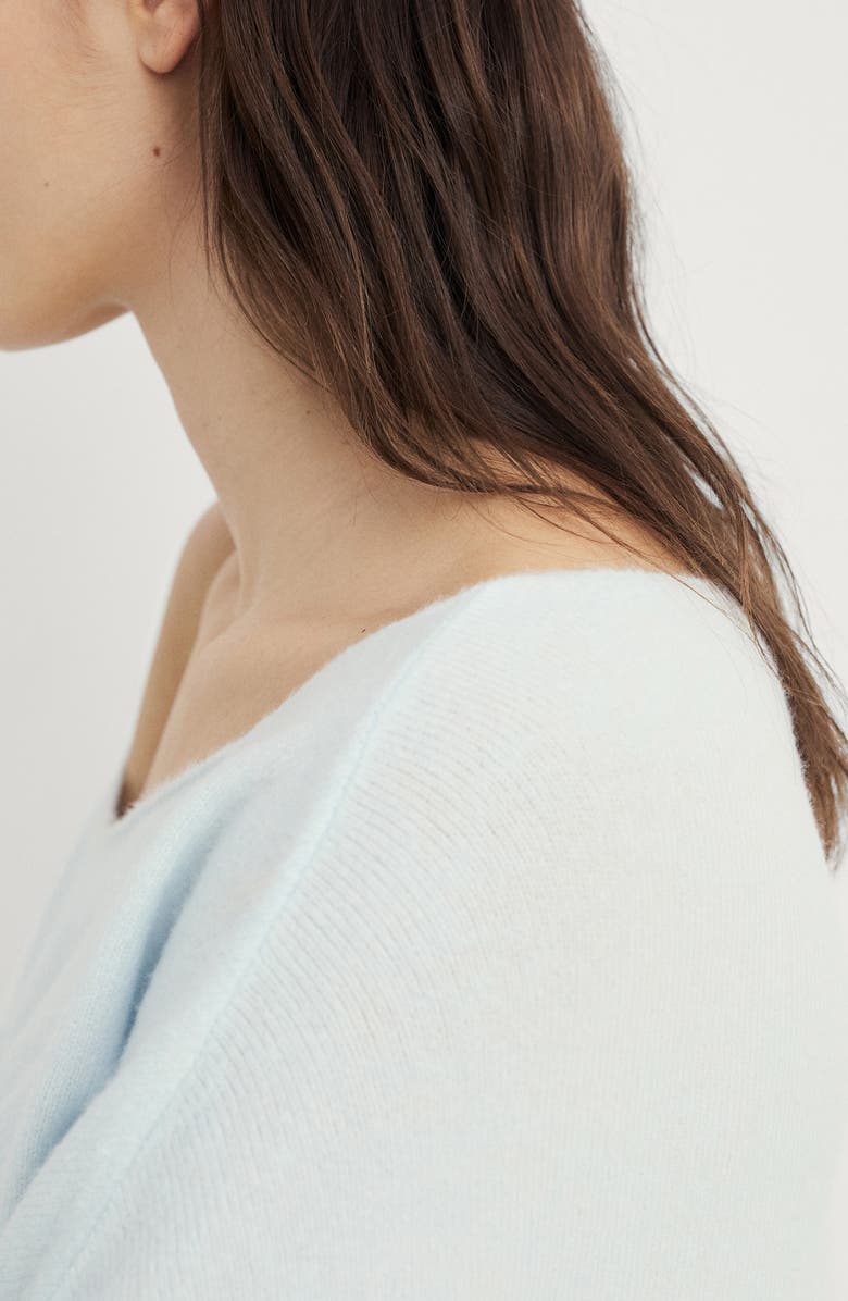 MANGO Boat Neck Sweater, Alternate, color, Pastel Green