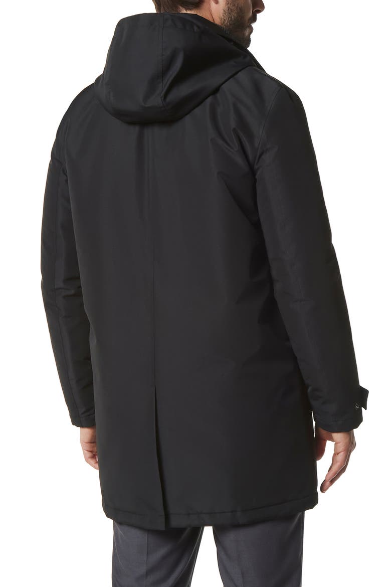 Merrimack Water Resistant Jacket with Removable Hood, Alternate, color, BLACK
