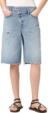 AllSaints Aki Crossover Denim Shorts
