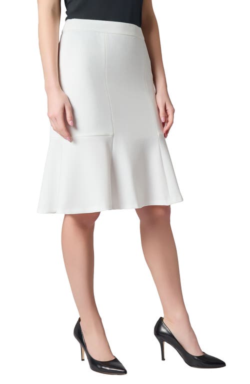 Kasper Flare Hem Skirt In Lily White