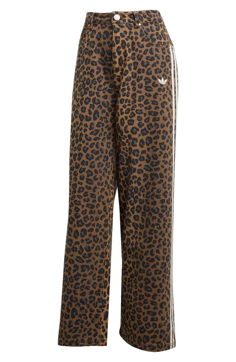 adidas Originals Leopard Print Loose Pants, Alternate, color,