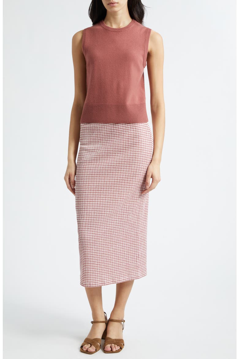 Wool Blend Crewneck Shell, Alternate, color, ROSE JAM