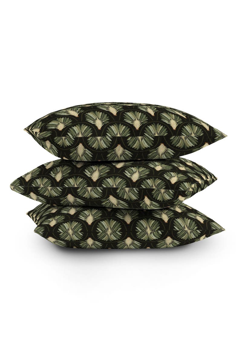 Deny Designs Palm Deep Accent Pillow, Alternate, color, Green