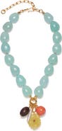 Lizzie Fortunato Cordoba Jade & Freshwater Pearl Charm Necklace