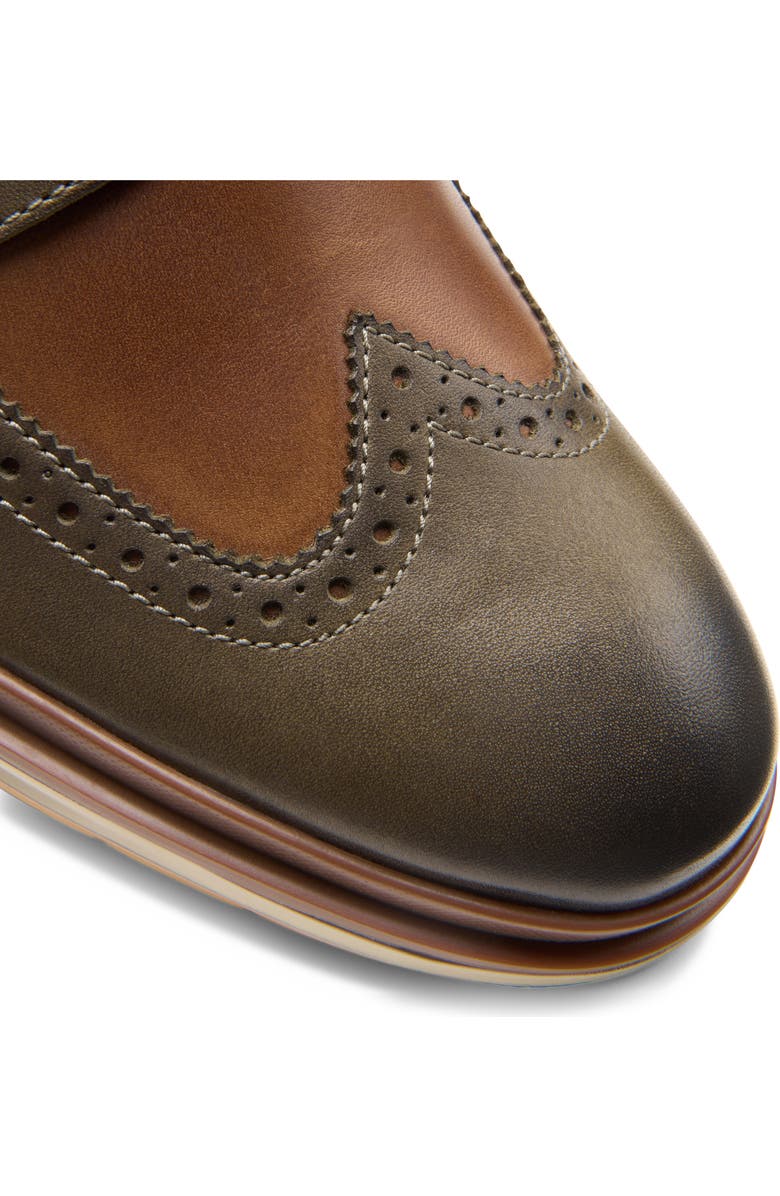 Clarks<sup>®</sup> Chantry Wingtip Derby, Alternate, color, Dark Olive Combi