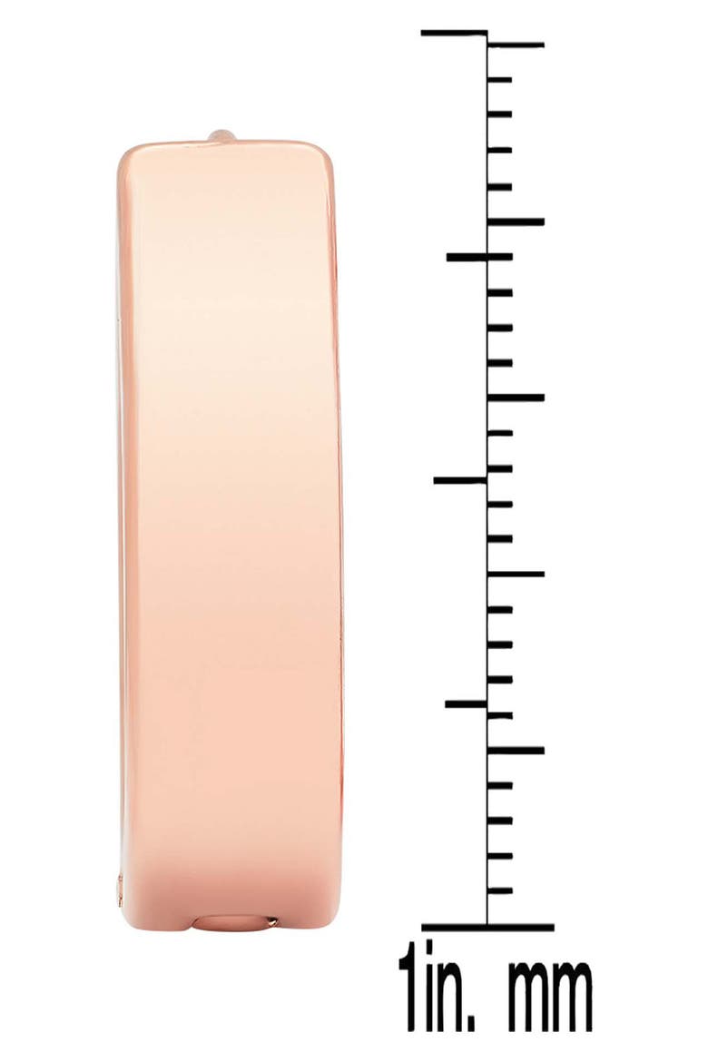 Wide Hoop Earrings, Alternate, color, ROSE GOLD