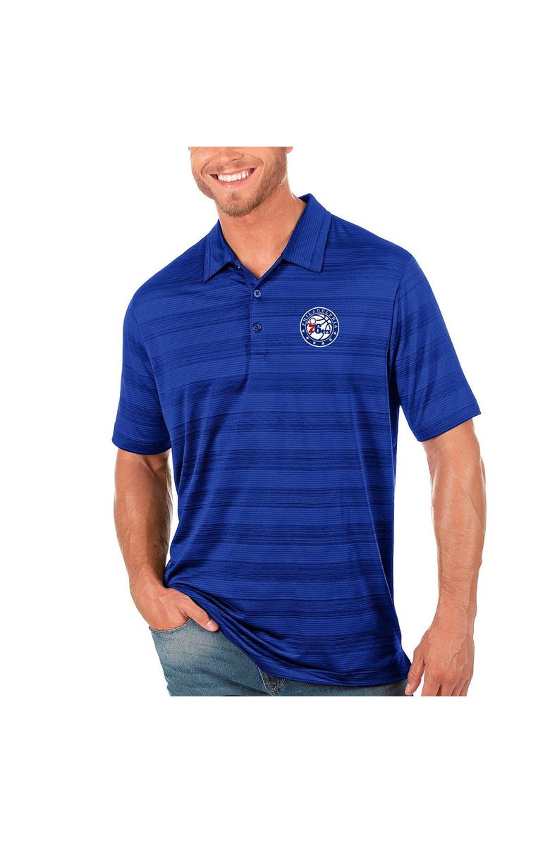 ANTIGUA Men's Antigua Royal Philadelphia 76ers Compass Polo, Main, color,