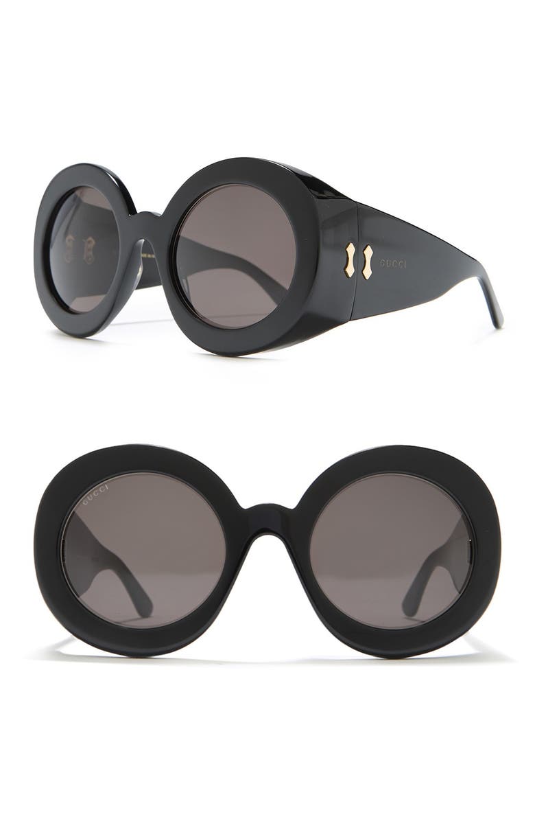 Gucci 61mm Round Sunglasses, Alternate, color,