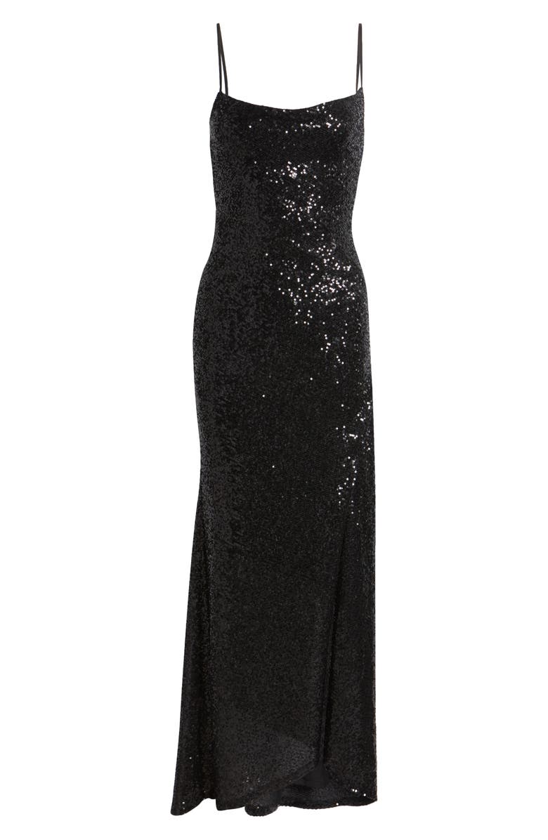 BP. Tie Back Sequin Gown, Alternate, color, 