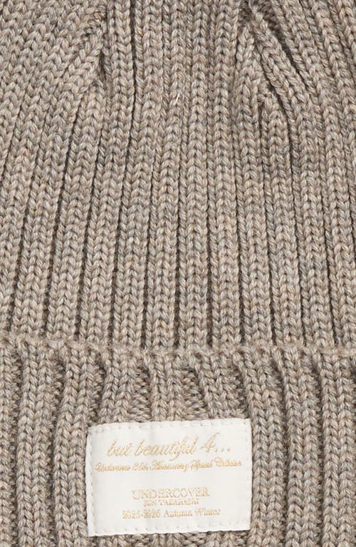 Undercover X Kijima Takayuki Wool Rib Beanie In Brown