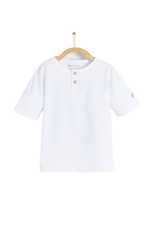 Premium Peruvian Pima Cotton Essentials Mandarin Collar T-Shirt for Toddler