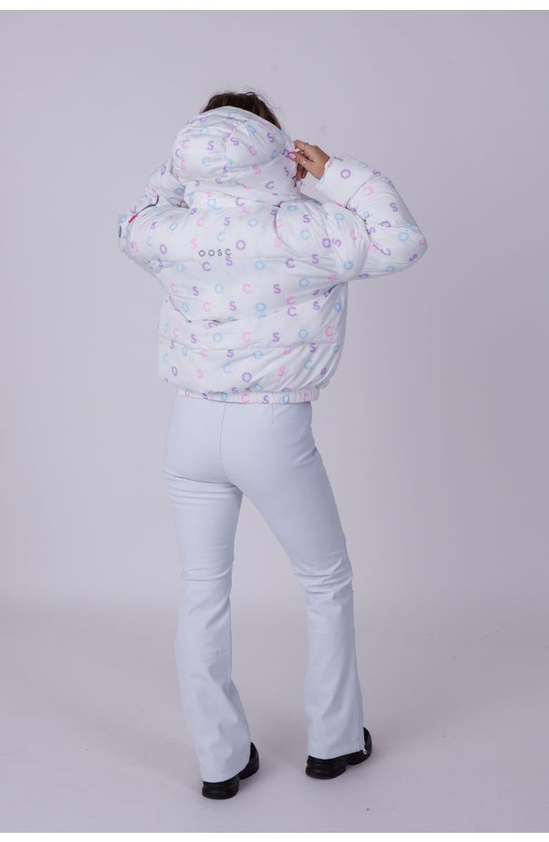 OOSC Chic Puffer Jacket - OOSC Print, Alternate, color, White