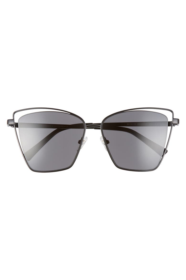 Becky III 57mm Sunglasses, Alternate, color, BLACK/ GREY