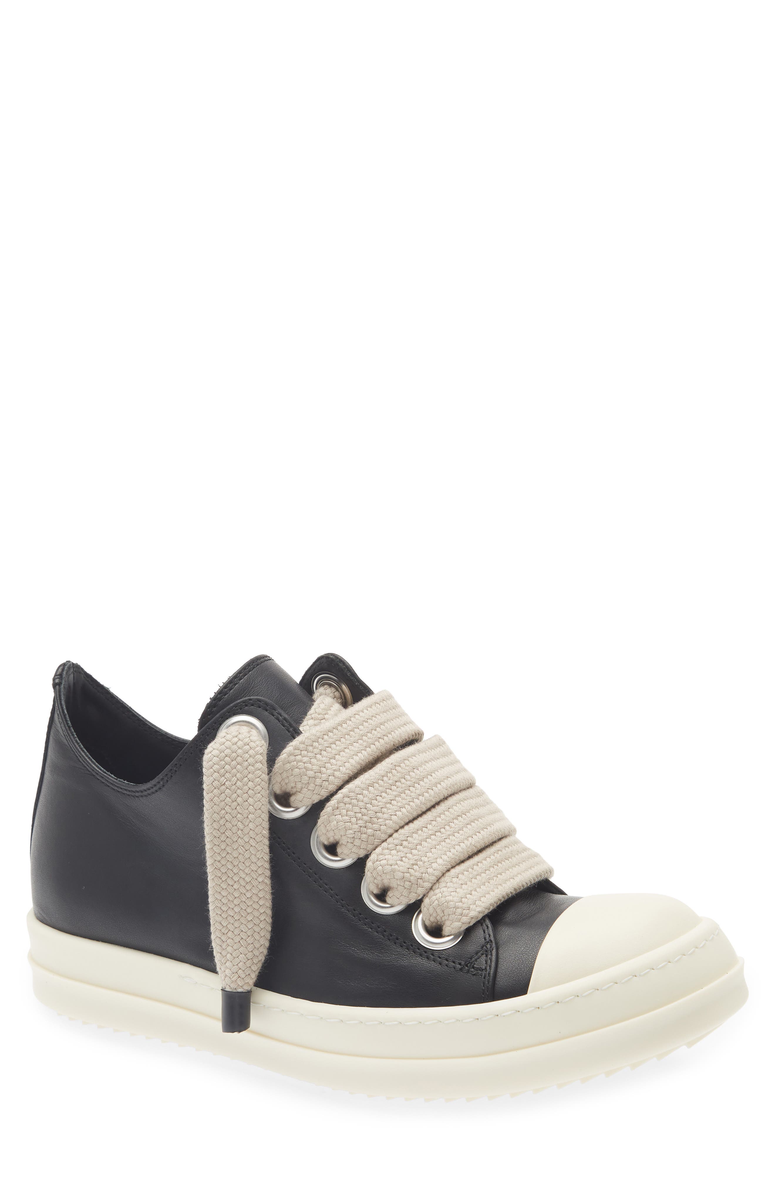 Jumbolace Low Top Sneaker, Main, color, BLACK/ MILK/ MILK