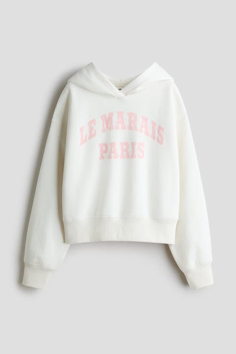 Oversized Motif-detail Hoodie