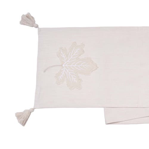 C & F Home C&f Home Neutral Maple Leaves Table Runner 14" X 72" In Neutral