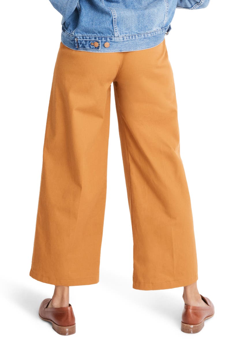 Madewell High Waist Crop Wide Leg Pants, Alternate, color, 
