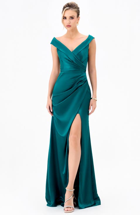 Aliana Off Shoulder Gown