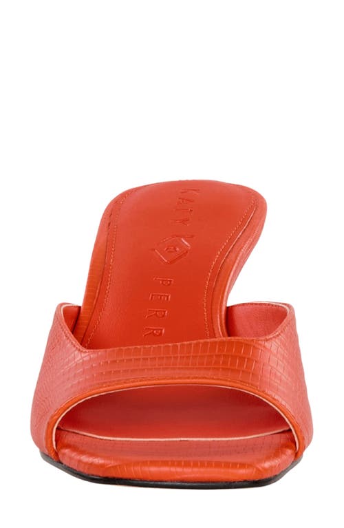Katy Perry The Ladie Kitten Heel Slide Sandal In Flame