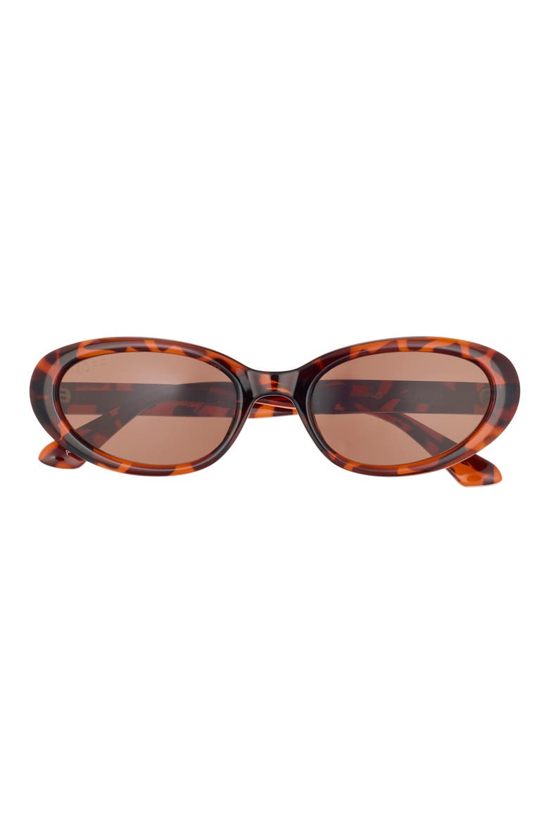 Annabelle 54mm Oval Sunglasses, Main, color, PEARLED UMBER/ GREY