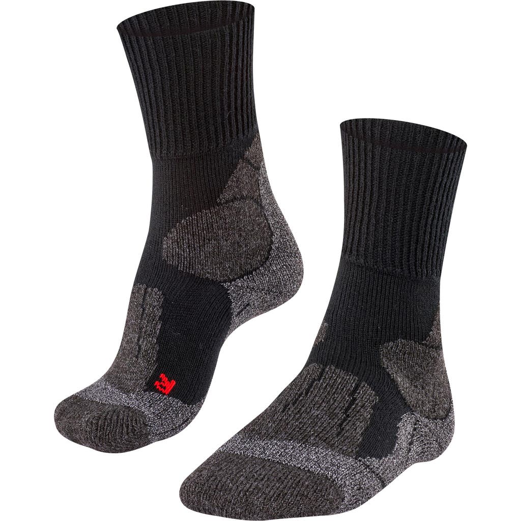 Falke Tk1 Adventure Hiking Socks In Black
