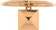 Pre-Owned Hermes Clou d'H Charm Ring 18K Rose Gold Small