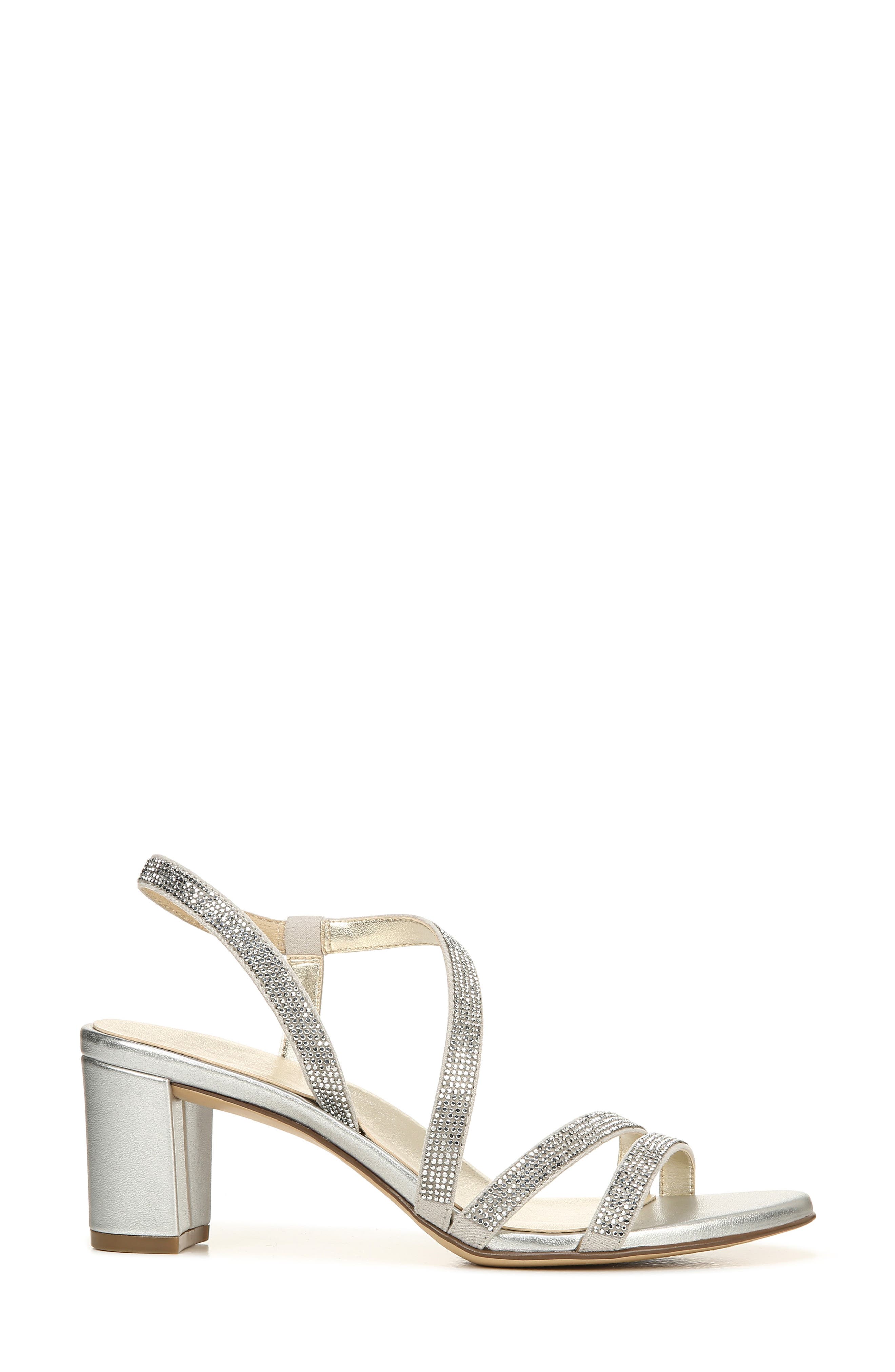 Naturalizer Vanessa Sandal, Alternate, color, Silver