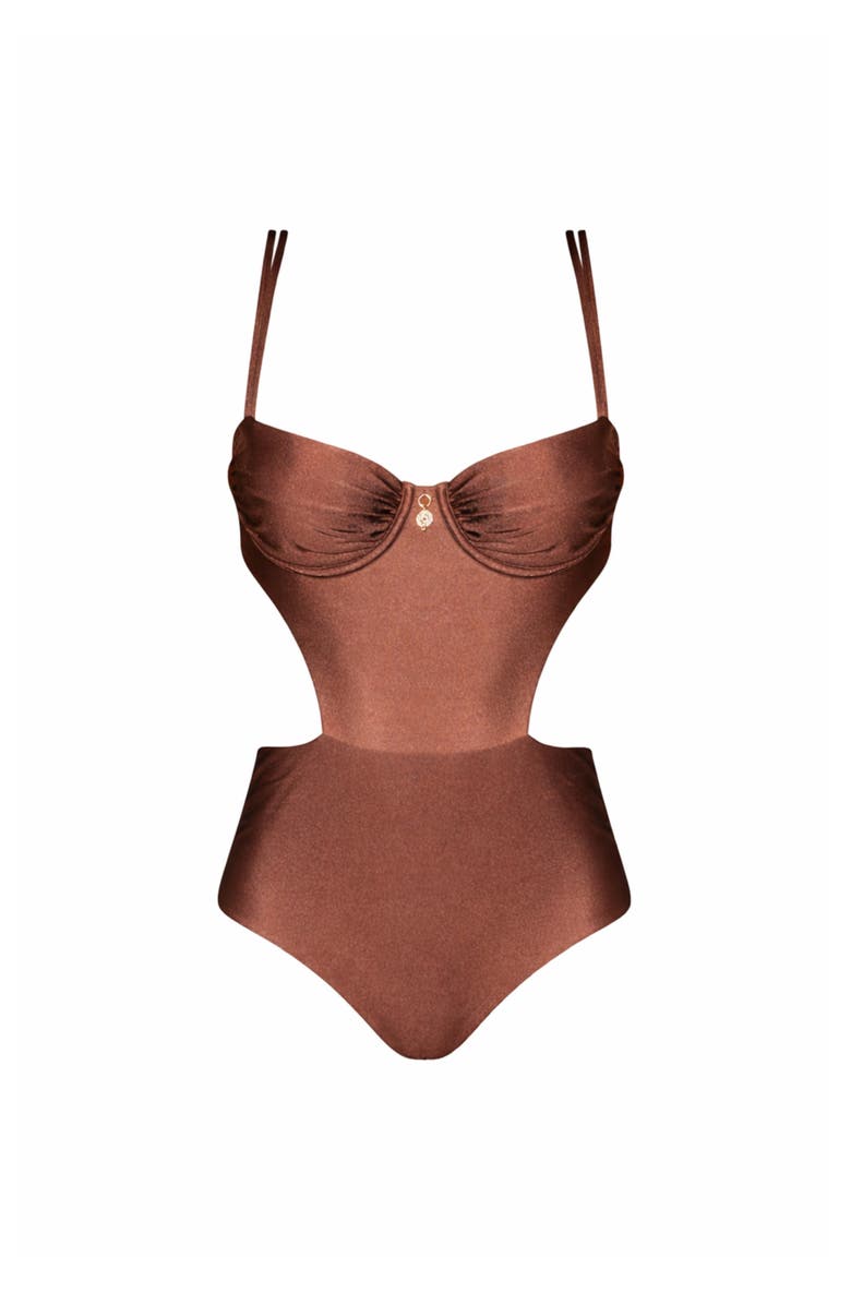 Ivy Swimwear Noa Monokini, Main, color, Brown