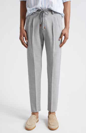 Eleventy Drawstring Waist Stretch Virgin Wool Pants | Nordstrom Eleventy Drawstring Waist Stretch Virgin Wool Pants | Nordstrom